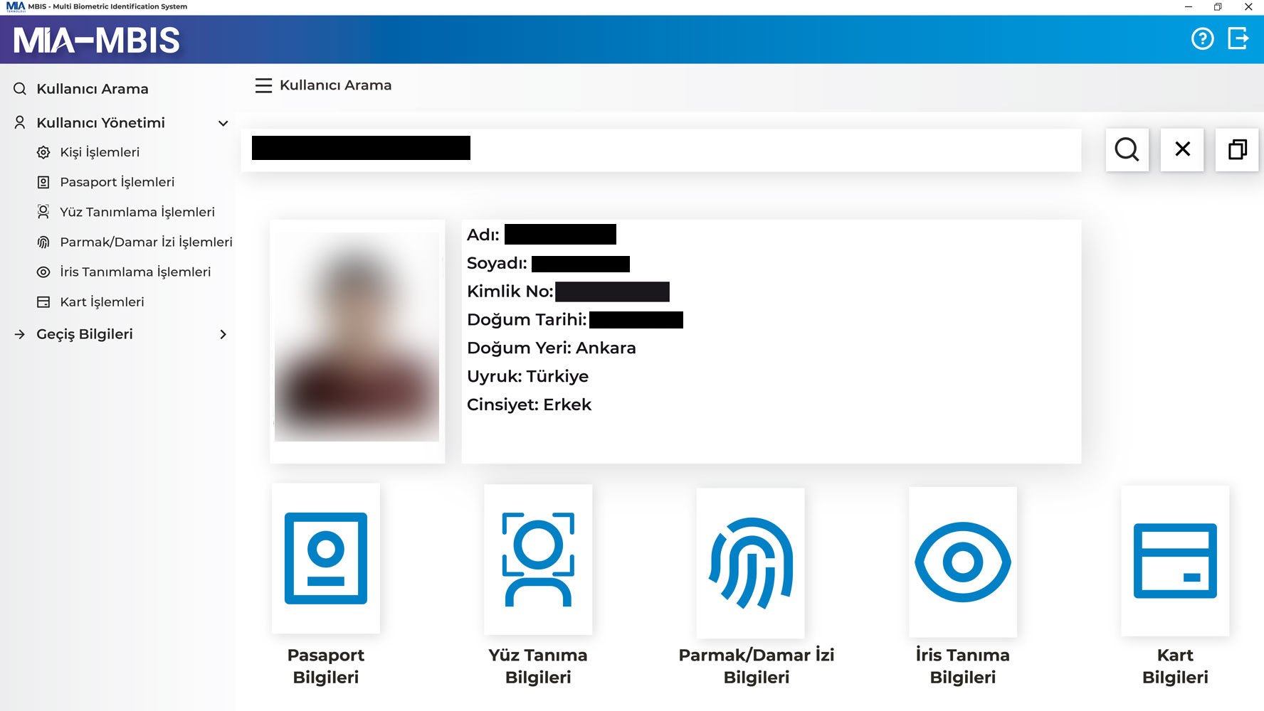 Mia Teknoloji Ürün MBIS Ekran Görüntüsü